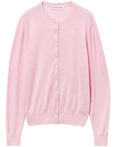 Кардиган с тисненым логотипом, розовый Alexander wang