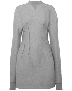 Фактурное платье с длинными рукавами, серый Jw anderson