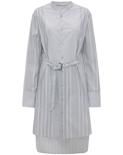 Платье-рубашка в виде смокинга с поясом, серый Jw anderson