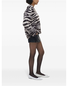 Джемпер с начесом и узором «зебра-интарсия», черный Marc jacobs