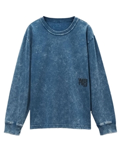 Футболка Puff с логотипом, синий Alexander wang