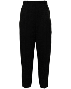 Брюки с логотипом-жаккардом, черный Elisabetta franchi