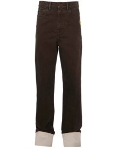 Джинсы с контрастными подворотами, черный Jw anderson