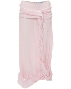Драпированная юбка миди, розовый Jw anderson