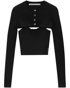 Костюм в рубчик, черный Alexander wang