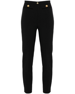 Зауженные креповые брюки, черный Elisabetta franchi