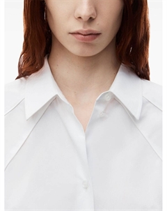 Платье-рубашка с короткими рукавами, белый Alexander wang