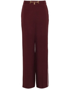 Брюки палаццо horsebit, красный Elisabetta franchi