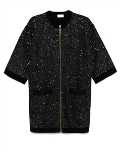 Платье мини с пайетками, черный Elisabetta franchi