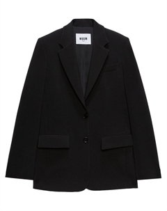 Однобортный блейзер, черный Msgm