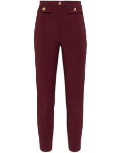 Креповые зауженные брюки, фиолетовый Elisabetta franchi