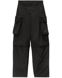 Широкие брюки со вставками, черный Alexander wang