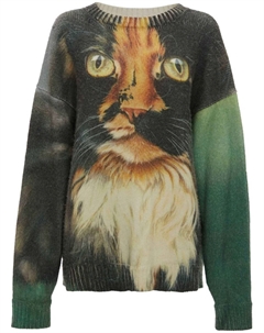 Джемпер с принтом, зеленый Jw anderson