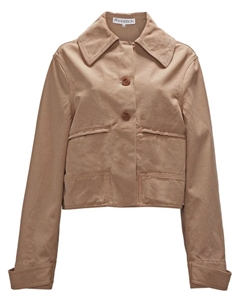 Укороченный жакет из органического хлопка, нейтральный цвет Jw anderson