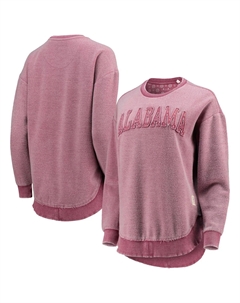 Женский пуловер с пончовилем Pressbox Crimson Alabama Crimson Tide Unbranded