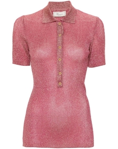 Поло с люрексом, розовый Blumarine