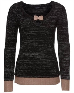 Вязаная кофта, черный Bodyflirt