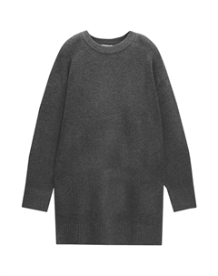 Вязаное платье Knitted dress, темно-серый Pull & bear