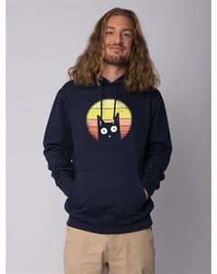 Толстовка Sweatshirt Sunset Cat, темно-синий Watapparel