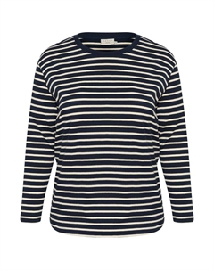 Лонгслив Shirt Winni, ночной синий Kaffe curve