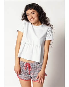 Верх пижамы Pyjama-Oberteil, светло-синий Skiny