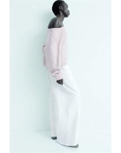 Широкие спортивные брюки, белый H&m