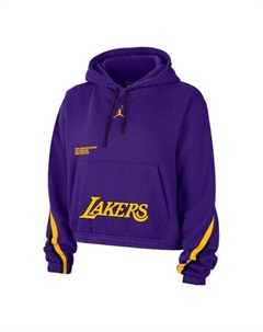 Свитера x los angeles lakers courtside statement edition пуловер с капюшоном, фиолетовый Air jordan