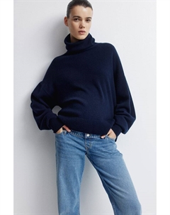 Мама прямые джинсы, синий H&m