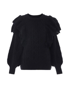 Вязаный свитер, черный Faina