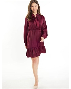 Платье миди с воланом, красный Usha