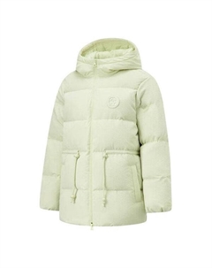 Куртка теплые с капюшоном пуховик, зеленый Li-ning