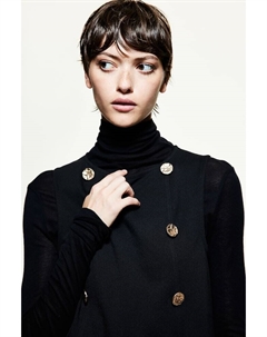 Мини-Платье с пуговицами, черный H&m