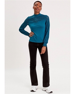 Блуза MIT STEHKRAGEN, цвет Bleu Canard Cache cache