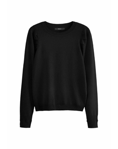 Джемпер CREW NECK LONG SLEEVE, REGULAR FIT, черный Next