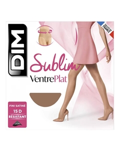 Прозрачные трусики Sublim 15 ден с плоским животом, бежевый Dim