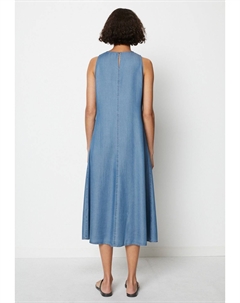 Повседневное платье MIDI STYLE ROUND NECKLINE, синий деним Marc o'polo