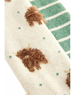 Носки до колена WELLY 2 PACK, REGULAR FIT, зеленый Next