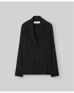 Женский пиджак на двух пуговицах в жатом состоянии, черный Adolfo dominguez