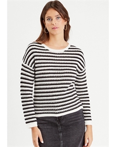 Вязаный свитер MIT LANGEN ÄRMELN, кремовый Cache cache