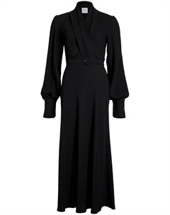 Платье макси с запахом, черный Patou