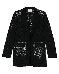 Кружевной блейзер, черный Blumarine