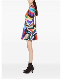 Мини-платье с принтом «Ирида», красный Pucci