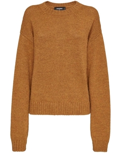 Джемпер с круглым вырезом, коричневый Dsquared2