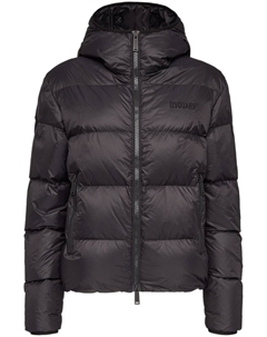 Пуховик с капюшоном, черный Dsquared2