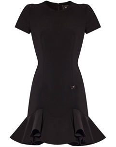 Мини-платье с оборками по подолу, черный Dsquared2