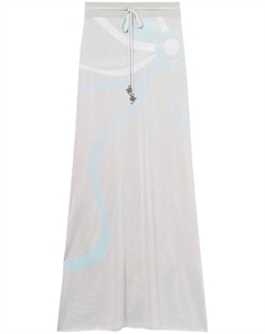 Жаккардовая юбка макси Marmo, серый Pucci