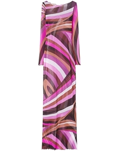 Платье из тюля с принтом «Ирида», розовый Pucci