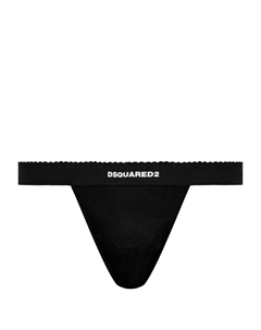 Стринги с логотипом, черный Dsquared2