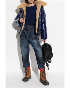 Свитер с круглым вырезом, синий Dsquared2