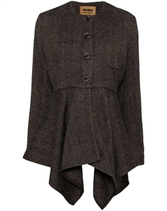 Куртка Koney с асимметричным подолом, черный Uma wang